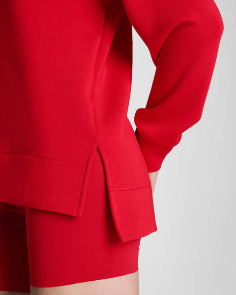 AIR ESSENTIALS LS CREW - Spanx Red