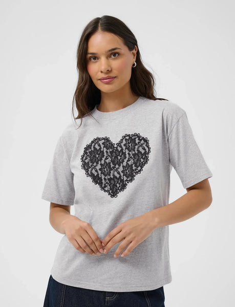 Gloria T-Shirt - Grey Melange