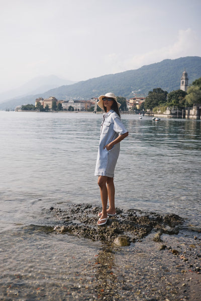 Maja Denim Dress - Light Blue Denim