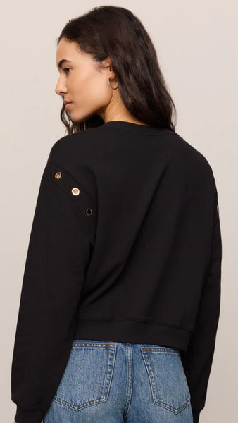 Axel Grommet Sweatshirt - Black