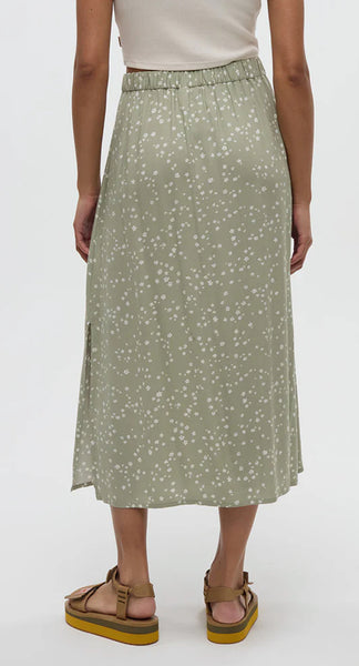 Yaletown Skirt - Light Moss / Bloom Floral