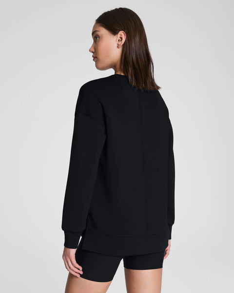 AIR ESSENTIALS LS CREW - Very Black