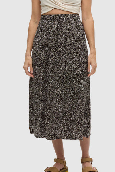 Yaletown Skirt - Meteorite Black / Scattered Dot