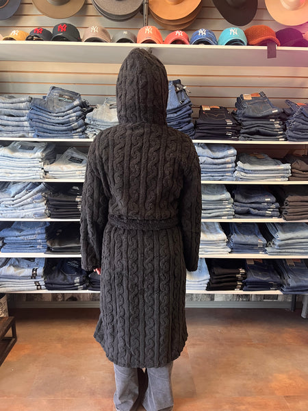 Melanie House Coat - Black