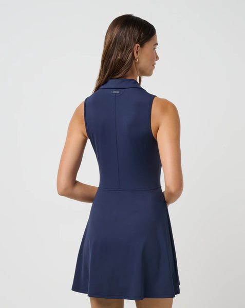 MOVEKNIT POLO DRESS 2.0- Navy