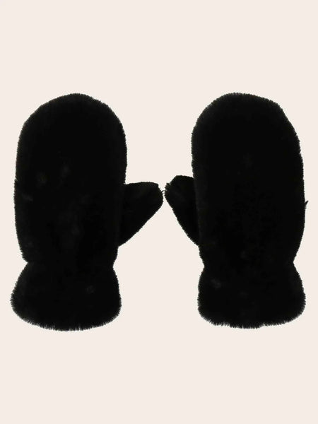 SOFT LOEVENICH GLOVES MADE FROM FAUX FUR