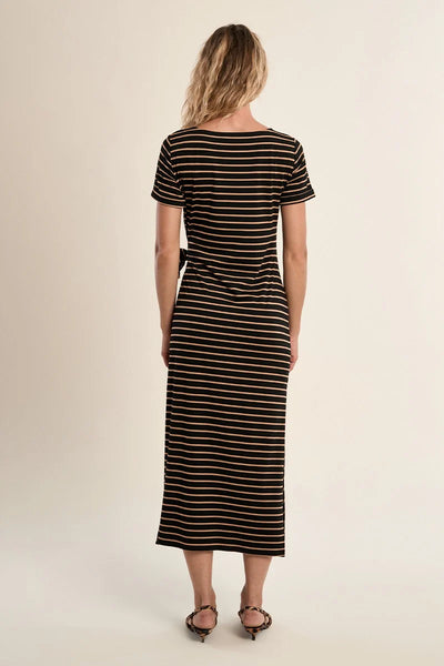Stella Stripe Dress - Beige/Black