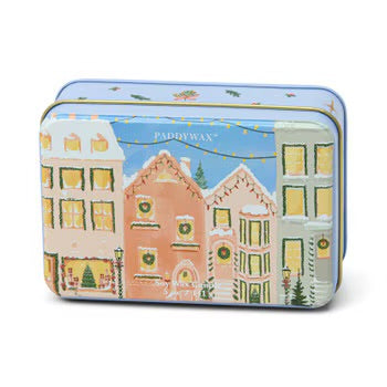 Christmas Village Tin Candle - Gingerbread + Vanilla 5oz