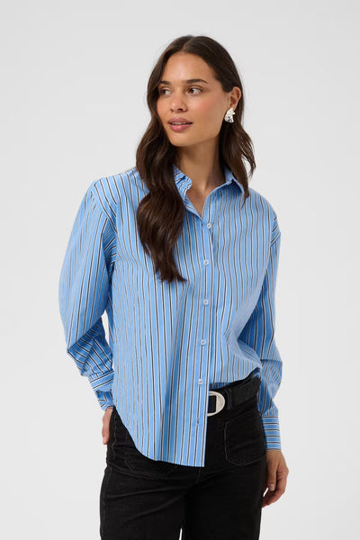 Gavina Shirt - Provance/Black/Chalk