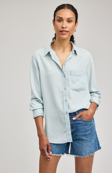 Ozzy Button Down - Blue Stripe