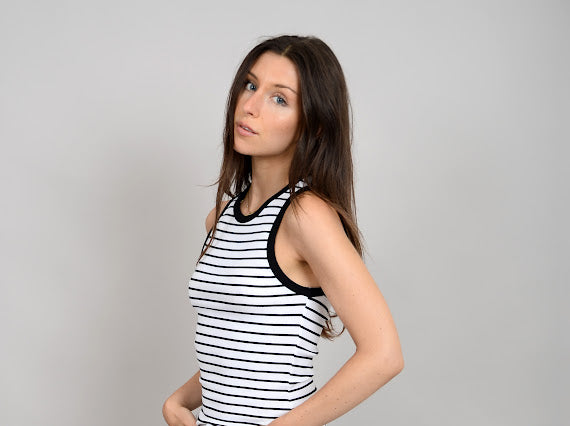 MARIA TANK - white/black
