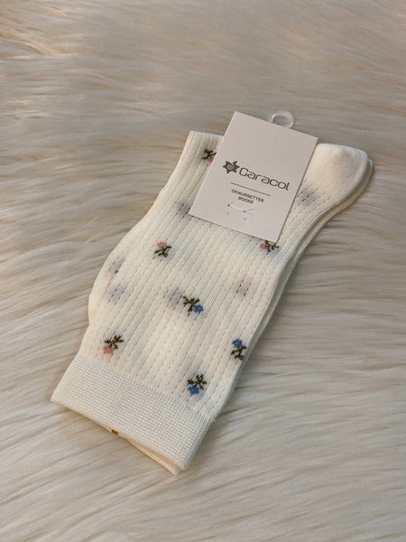 Floral Pattern Socks