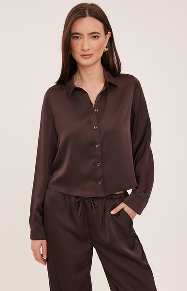 Leighton Blouse - Espresso