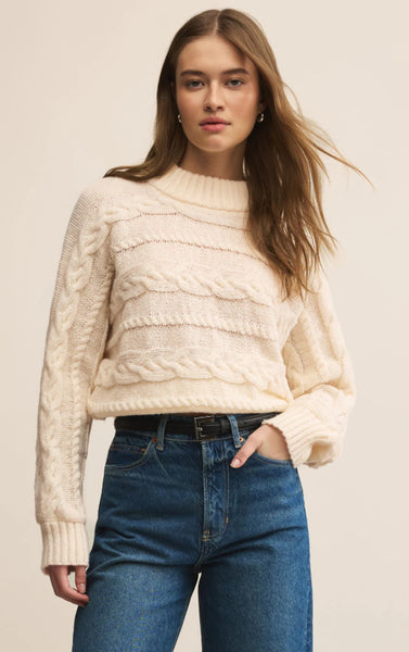 Arctic Cable Sweater - Warm White