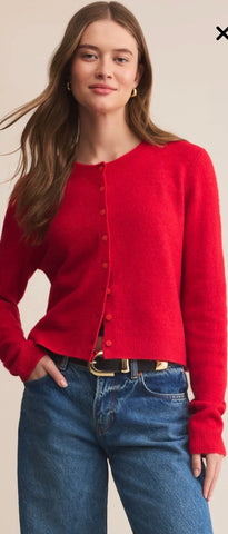 Medina Cardigan - Festive Red