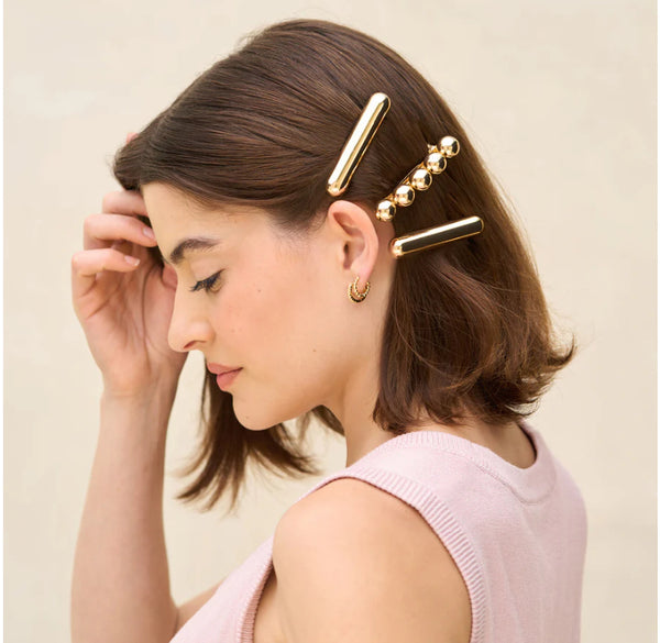 Gold Metal Barettes