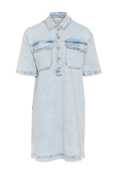 Maja Denim Dress - Light Blue Denim