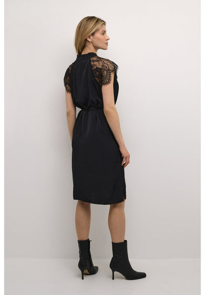 Nola Lace Dress - Pitch Black