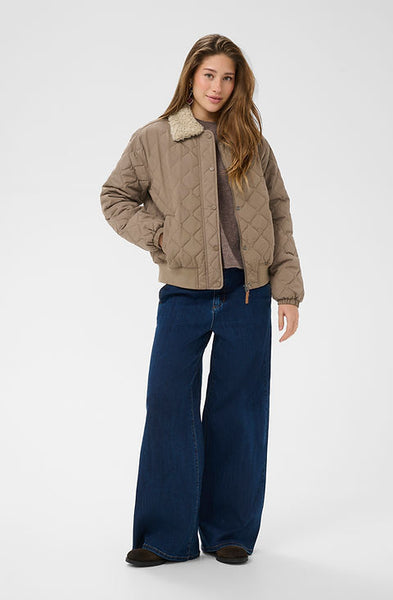 Arwen Bomber Jacket - Brown Lentil