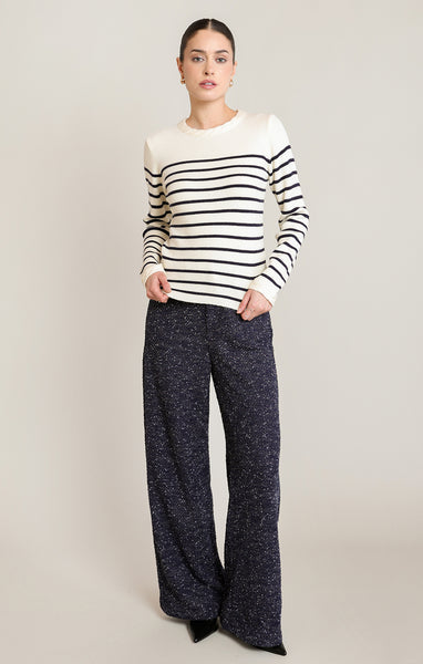 TATE STRIPE SWEATER TOP
