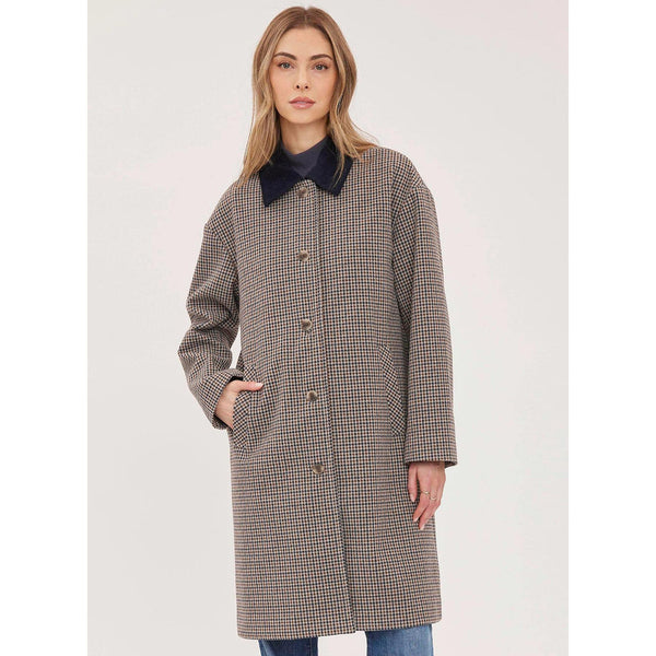 Millie Coat - Navy Tweed