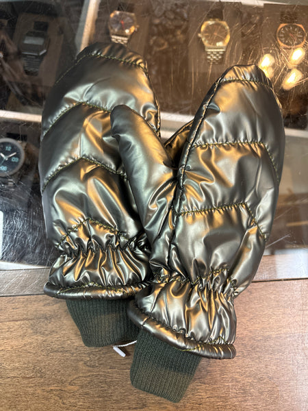 QUILTED PUFFER MITTS