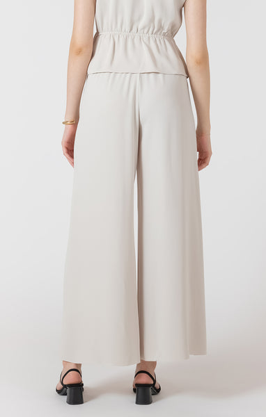 Freya Flowy Wide Leg Pant - Matte Pearl