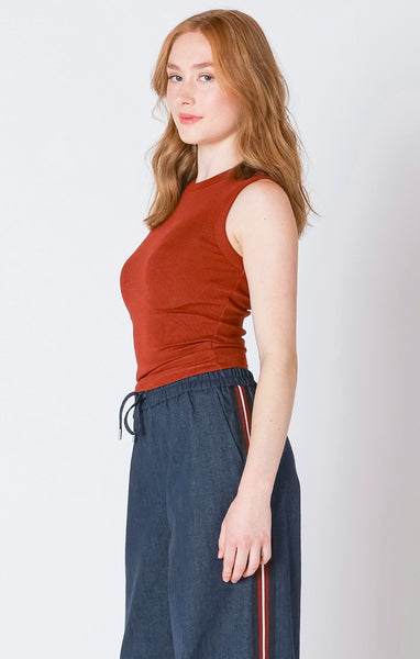Reset Ribbed Tank- Burnt Orange
