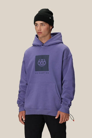 KNOCKOUT LOGO PREMIUM HEAVYWEIGHT PULLOVER HOODY- purple dawn