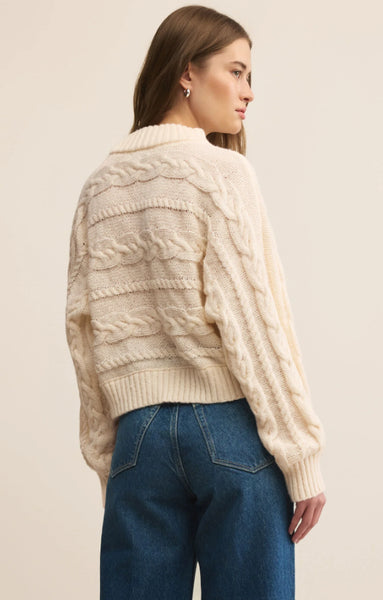 Arctic Cable Sweater - Warm White