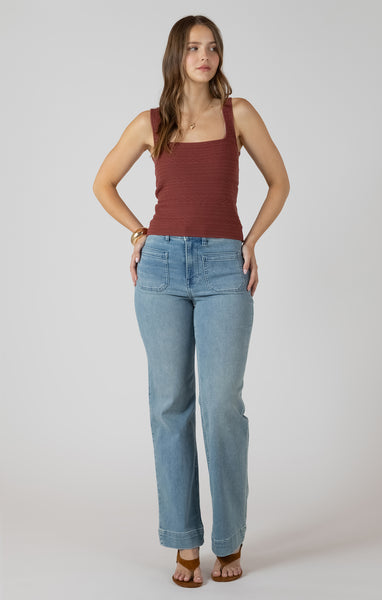 SIERRA SQUARENECK TEXTURED TANK