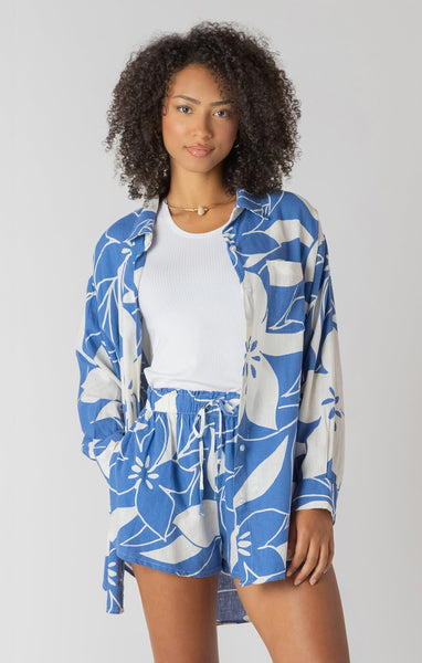 Rachel Azure Floral Top