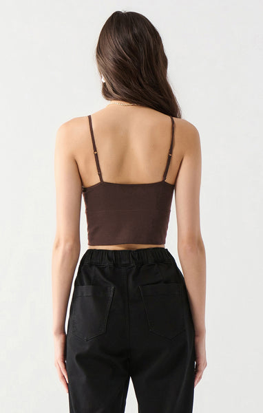 Bella SEAMLESS BRA TOP - Brown
