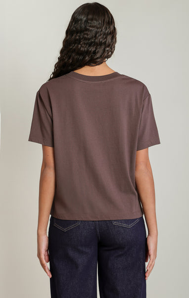 SS ESSENTIAL TEE- Brown