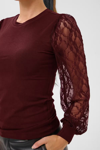 Liana Lace Blouse - Port