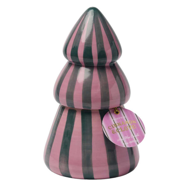 Cabana Christmas Striped Tree - Cinnamon & Clove 9oz