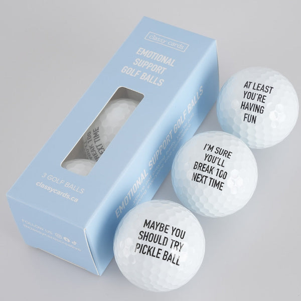 Emotional Support Golf Balls - 3 Pk