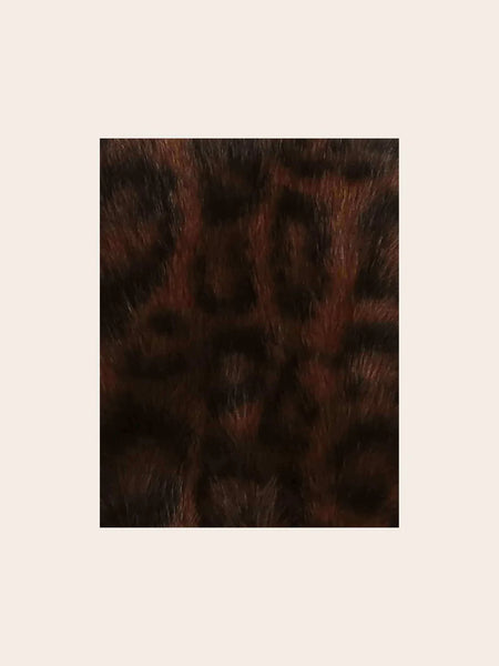 LOEVENICH FAUX LEATHER EARMUFFS WITH LEOPARD PATTERN