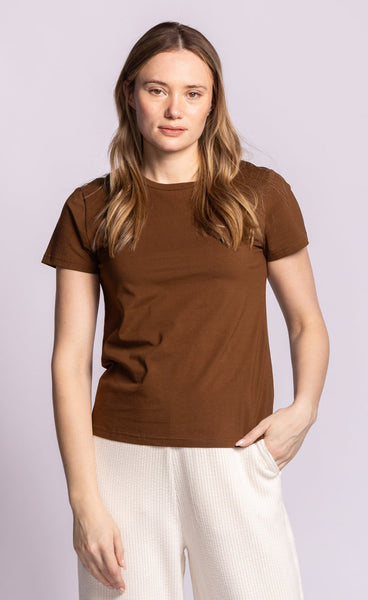 Georgia Tee - Chocolate Brown