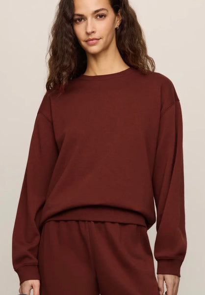 Boyfriend Sweatshirt - Velvet Rouge
