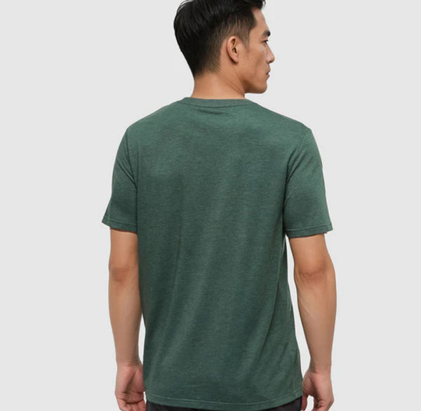 Bear Claw T-Shirt- forest pine heather/birchwood