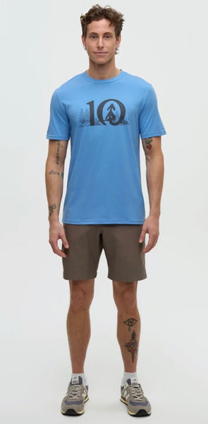 Lake Life Logo T-Shirt - Blue Lagoon/ Graphite