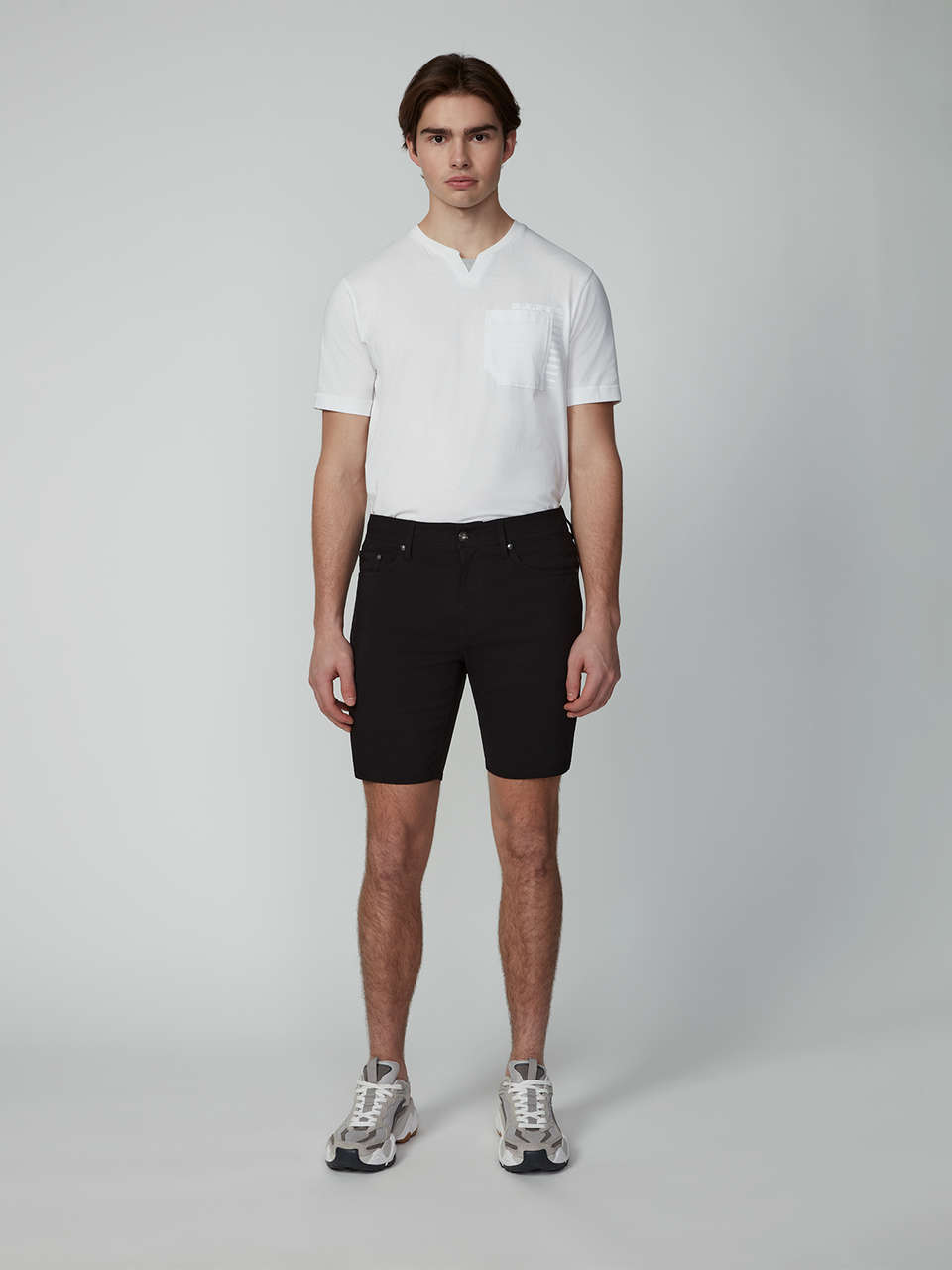 MEN'S 5-POCKET SOLID BUNGEE SHORTS