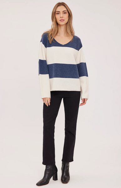 Annalise Pullover - Navy Stripe