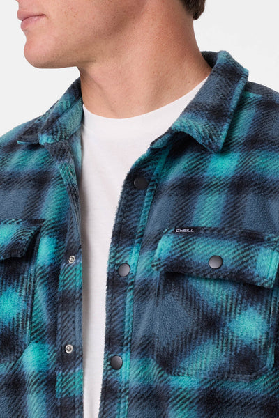 Glacier Plaid SuperFleece - Dark Slate