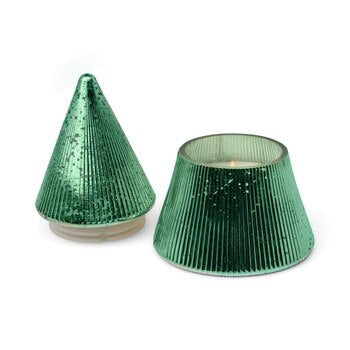 Cypress & Fir 7oz Green Stacked Tree Candle
