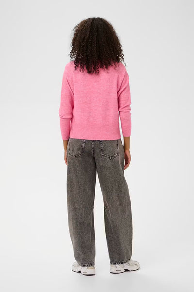 Niel V-Neck Pullover - Pale Mauve Melange