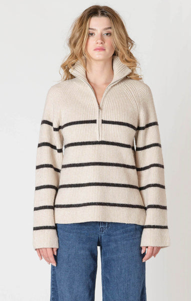 ADDISON HALF-ZIP LONGLINE SWEATER