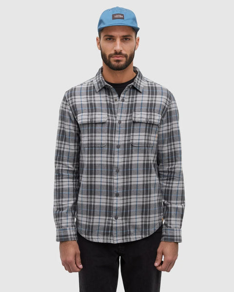 Kapok Flannel Colville - Graphite/Spruce Plaid