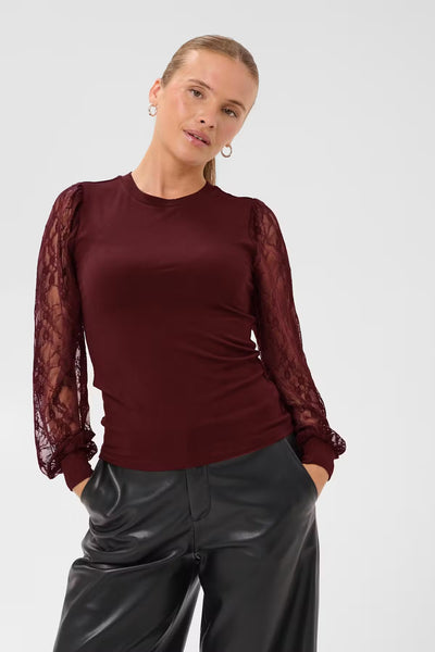 Liana Lace Blouse - Port
